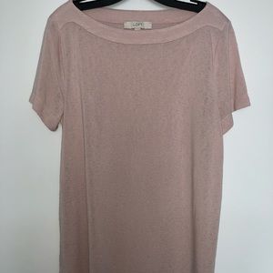 Ann Taylor Loft Pink tee